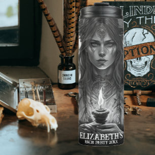 Garrafa Térmica Gothic Wedding Bachelorette Party Customized Witch