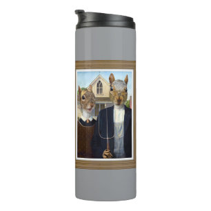 Garrafa Térmica Gótico Esquilo Americano - Tumbler Térmico engraça