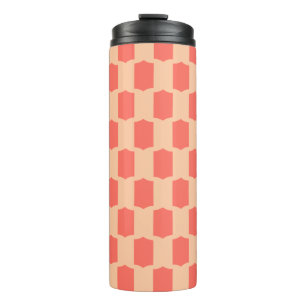 Garrafa Térmica Grade de vieira Coral Apricot Quente