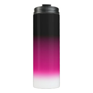 Garrafa Térmica Gradiente branco rosa burgundy
