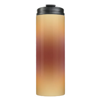 Garrafa Térmica gradiente de forma livre amarelo marrom em tumbler