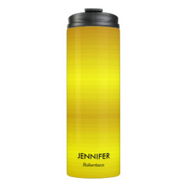 Garrafa Térmica Gradiente ouro de nome personalizado