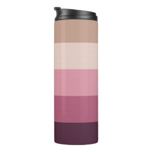 Garrafa Térmica Gradiente Rosa Neutro Harmonioso em Faixa Horizont