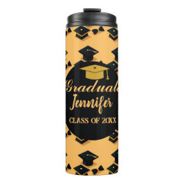 Garrafa Térmica Graduação de Script Moderno Elegante Personalizado