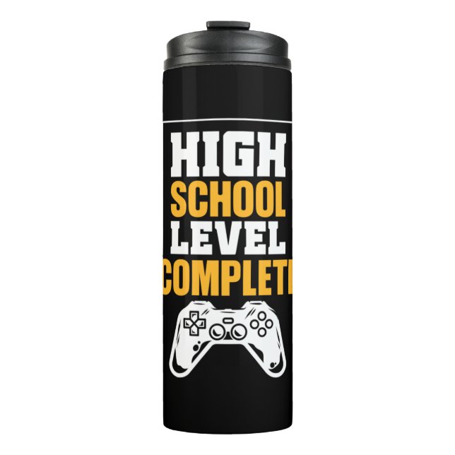 Garrafa Térmica Graduation Gift | High School Level Complete (Frente)