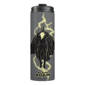 Garrafa Térmica Gráfico Black Adam Lightning Silhouette