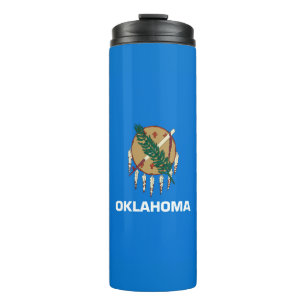 Garrafa Térmica Gráfico de Sinalizador de Estado de Oklahoma Din