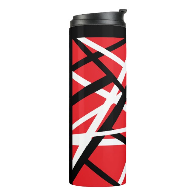 Garrafa Térmica gráfico vermelho, preto e branco (Giro à esquerda)