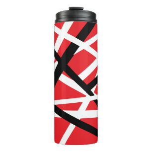 Garrafa Térmica Gráfico vermelho, preto e branco