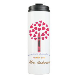 Garrafa Térmica Grande árvore de lápis/Apreciação de Professores