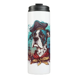 Garrafa Térmica Grande Pirata de Cachorro Danado