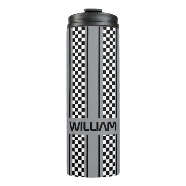 Garrafa Térmica Greve de Esporte Personalizada De Cinzas E Raça Ne (Frente)