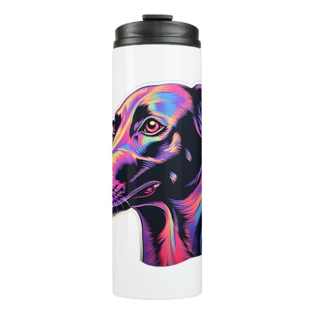 Garrafa Térmica Greyhound Neon Design (Frente)