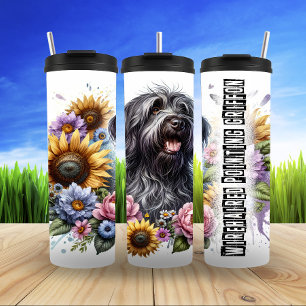 Garrafa Térmica Griffon com Cabelos Cachorros de Girassol