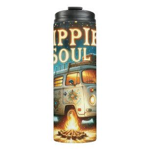 Garrafa Térmica Groovy Retro Hippie Tumbler