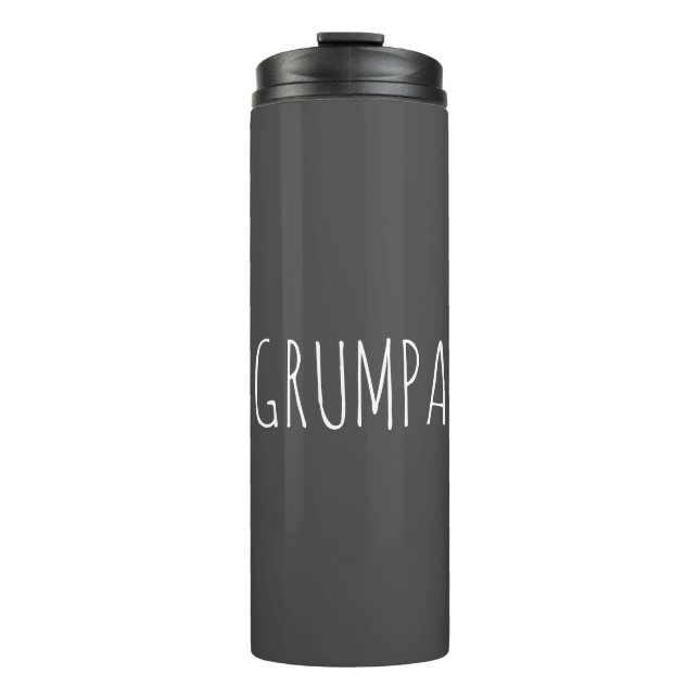 Garrafa Térmica Grumpa Funny Novelty para o vovô rabugento (Frente)