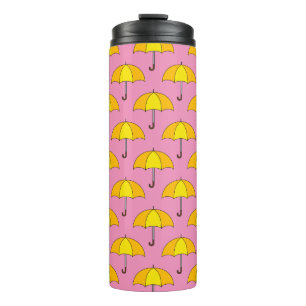 Garrafa Térmica Guarda-chuva Amarelo