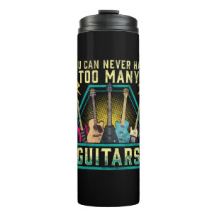 Garrafa Térmica Guitarrista Você Nunca Pode Ter Muitas Guitarras X