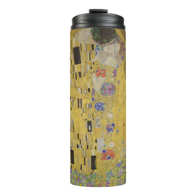 Garrafa Térmica Gustav Klimt O Beijo (Frente)
