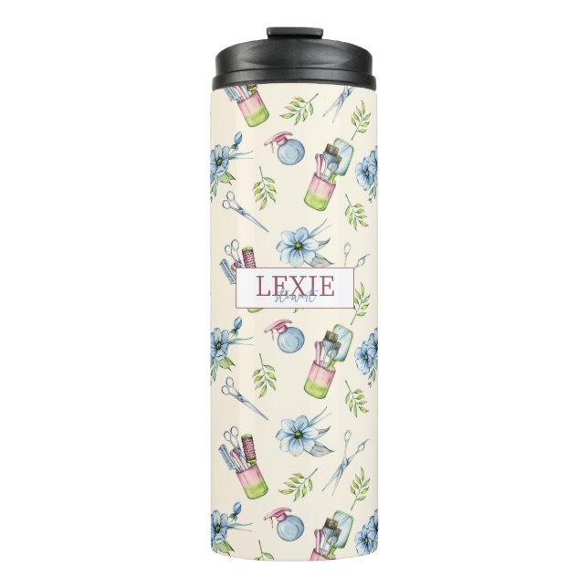 Garrafa Térmica Hair Stylist, Hairdresser BeauBeaut Salon Custom (Frente)