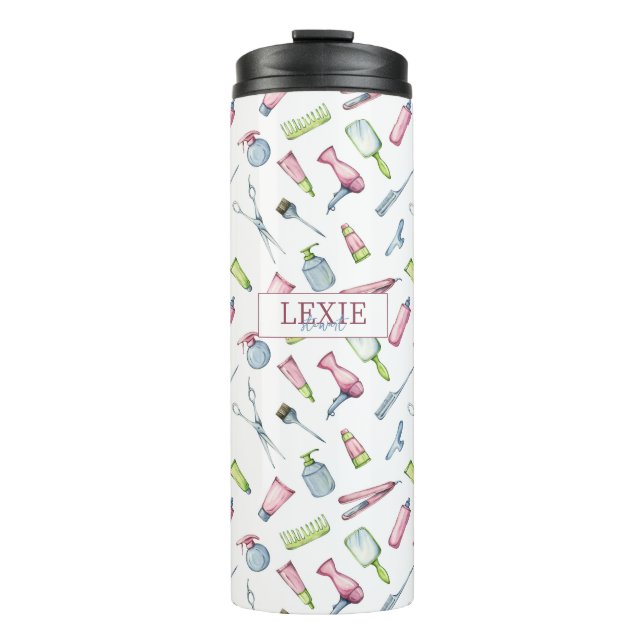 Garrafa Térmica Hair Stylist, Hairdresser BeauBeaut Salon Custom (Frente)