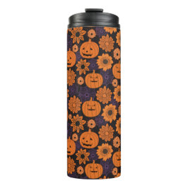 Garrafa Térmica Halloween Floral