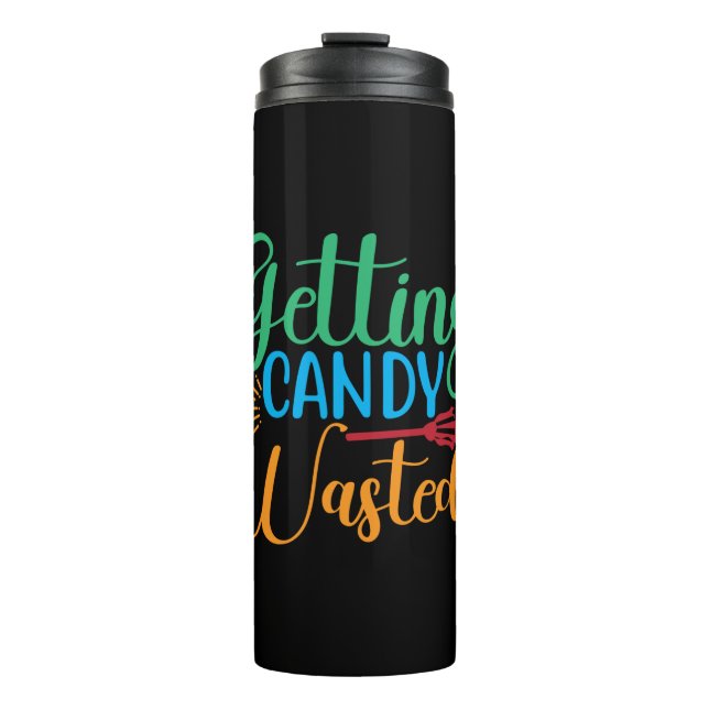 Garrafa Térmica Halloween Getting Candy Wasted Birthday (Frente)