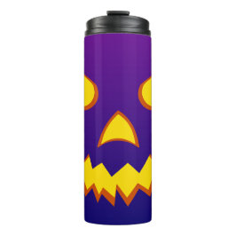 Garrafa Térmica Halloween Grinning Face Jack o Lanterna Pumpkin