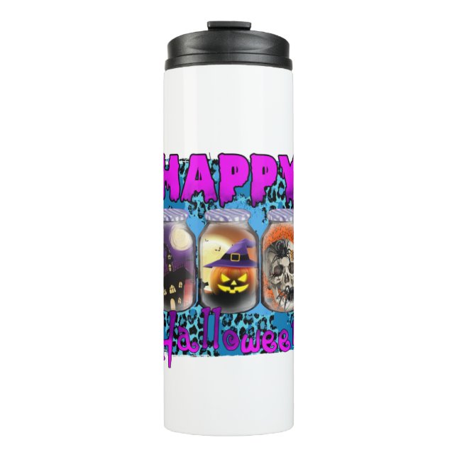 Garrafa Térmica Halloween Happy Halloween Birthday (Frente)