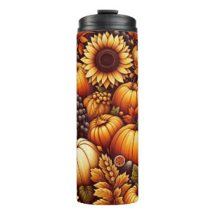 Garrafa Térmica Halloween/outono/Outono/Abóbora