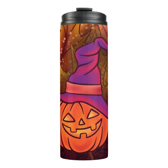 Garrafa Térmica Halloween retrô (Frente)