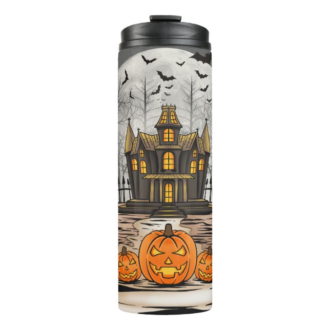 Garrafa Térmica Halloween retrô (Frente)