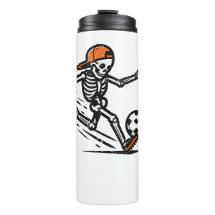 Garrafa Térmica Halloween Skeleton Futebol Costume Men Boy