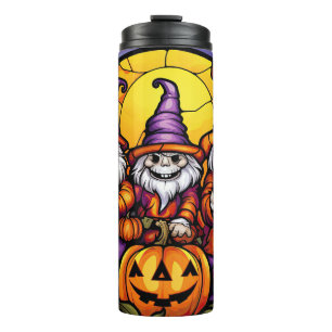 Garrafa Térmica Halloween Skeleton Gnomos