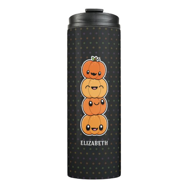 Garrafa Térmica Halloween Treats Pumpkins (Frente)