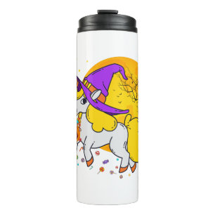 Garrafa Térmica Halloween Unicorn Shirt Girls Witchy Unicorn