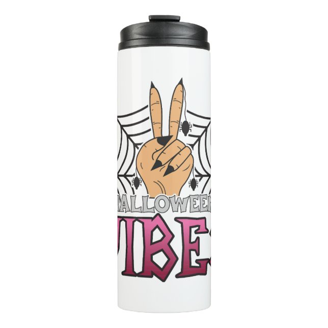 Garrafa Térmica Halloween Vibes, Halloween, Scary, Costume (Frente)