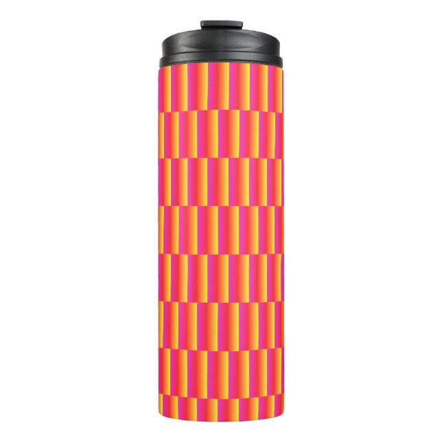 Garrafa Térmica HAppy 3d Rainbow Tiles Pattern (Frente)