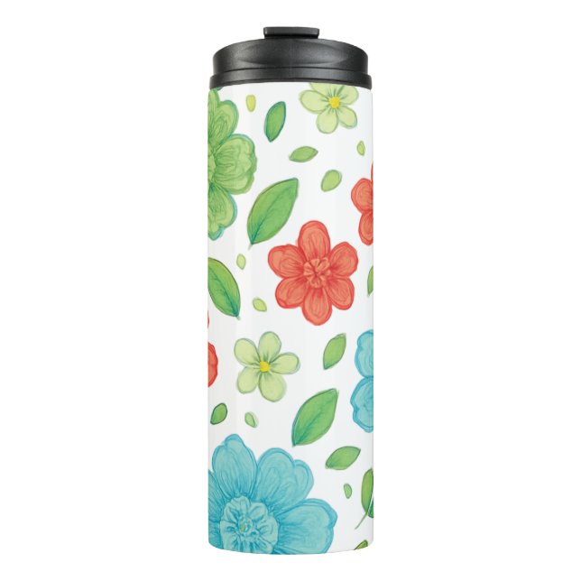 Garrafa Térmica Happy Flowers & Smiling Creatures Digital Print -  (Frente)