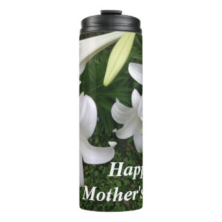 Garrafa Térmica Happy Mother's Day White Lily-