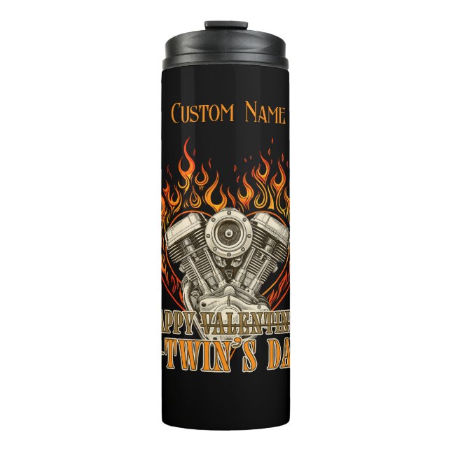 Garrafa Térmica Happy V-Twin’s Day Motorcycle Design (Frente)