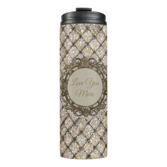 Garrafa Térmica Happy Valentine's Day, Love You More,  (Frente)