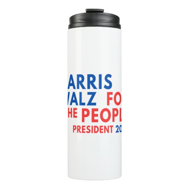 Garrafa Térmica Harris Walz 2024 Para As Pessoas (Frente)