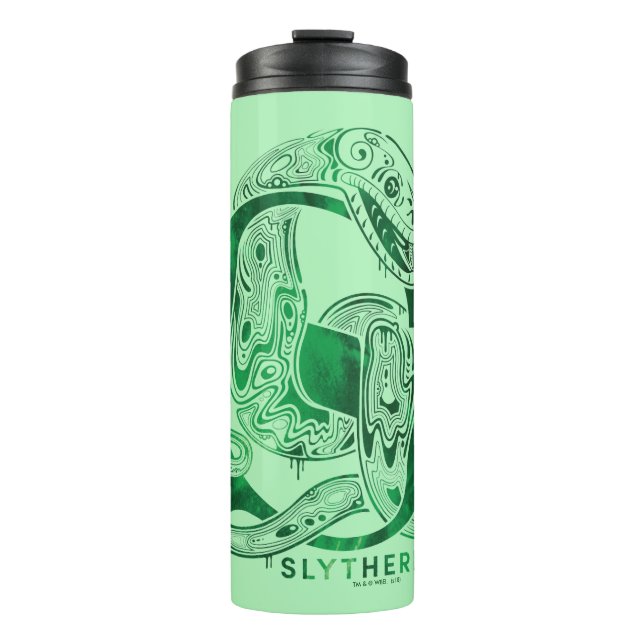 Garrafa Térmica Harry Potter | Gráfico Aguamenti SLYTHERIN™ (Frente)