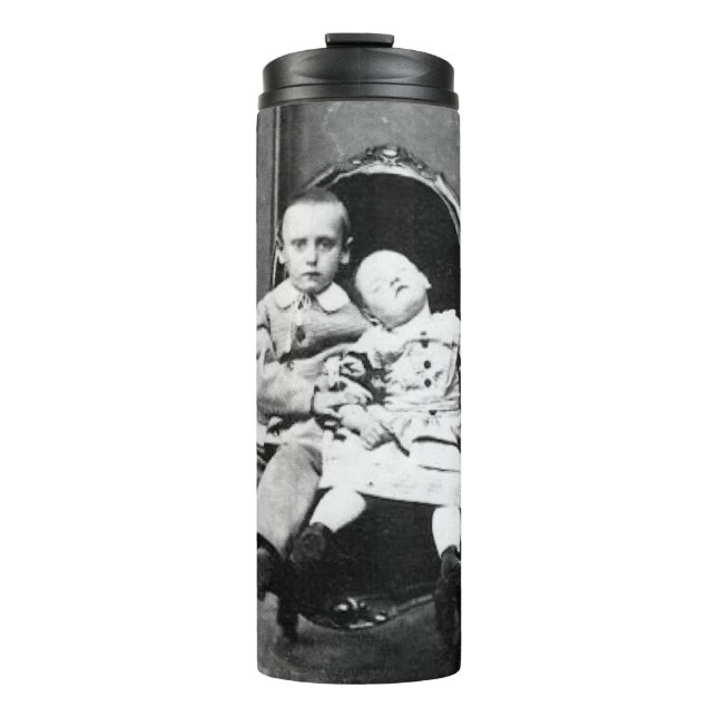 Garrafa Térmica Haunting Vintage Sibling Portrait  (Frente)