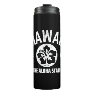 Garrafa Térmica Havaí O Estado Aloha Vintage State Graphic