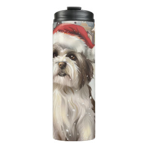 Garrafa Térmica Havanese Winter Wonderland Christmas Joy