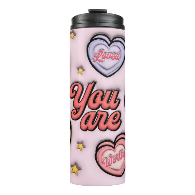 Garrafa Térmica Heart Candy (Frente)