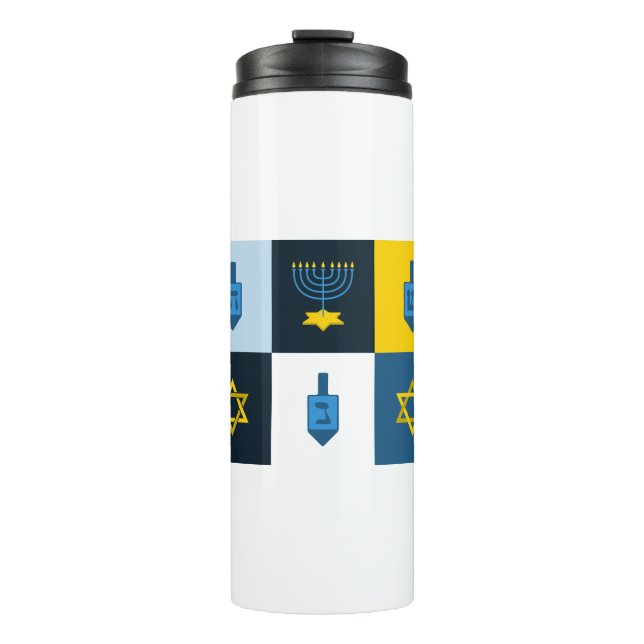 Garrafa Térmica hebrew hanukkah colorblock (Frente)