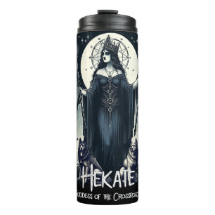 Garrafa Térmica Hekate Deusa das Encruzilhadas Espíritos Fantasmag